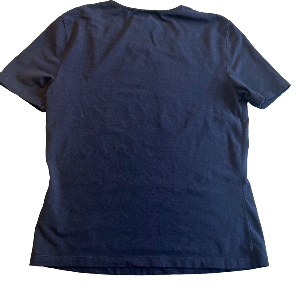 Escada Sport Vintage NavyTee with Star Embellishment.  Size M - Picture 4 of 5